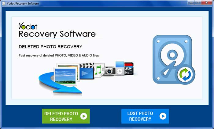 select either Deleted File Recovery or Lost File Recovery options based on your situation 